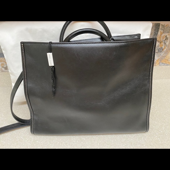 MARC JACOBS LEATHER BLACK BAG with Shoulder Strap - Picture 5 of 11